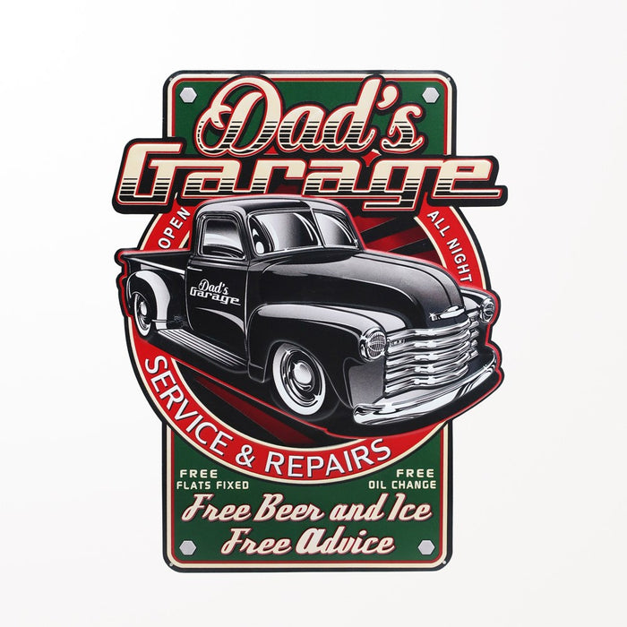 Enseigne Dad's Garage Camion