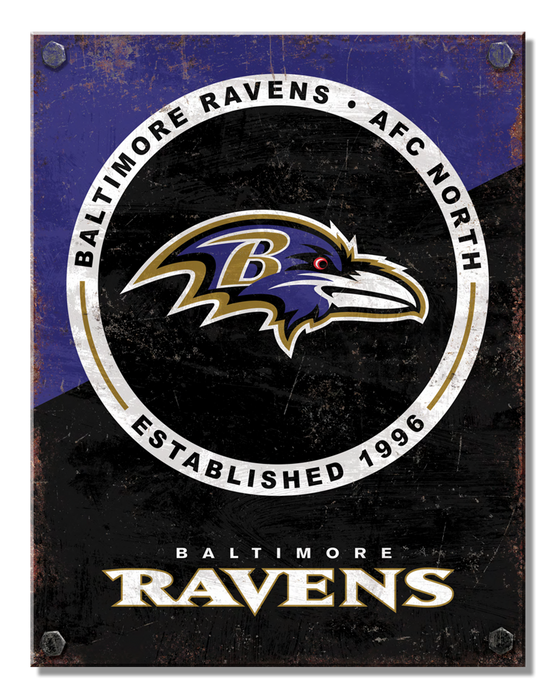 Enseigne NFL Football Ravens Baltimore