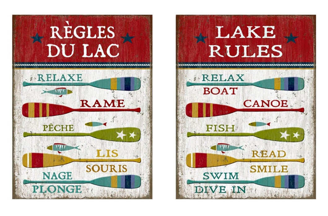 Enseignes Règle du Lac(Lake Rules)
