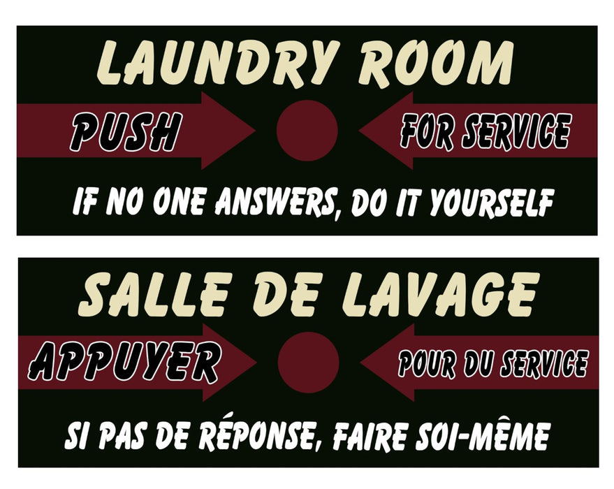 Enseigne Salle de Lavage(Laundry)