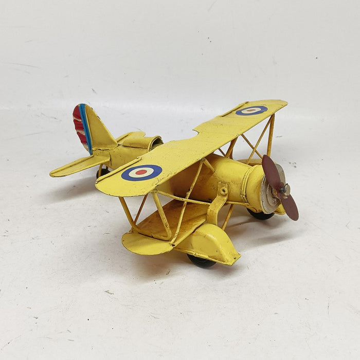 Avion Royal Air Force Yellow Biplane