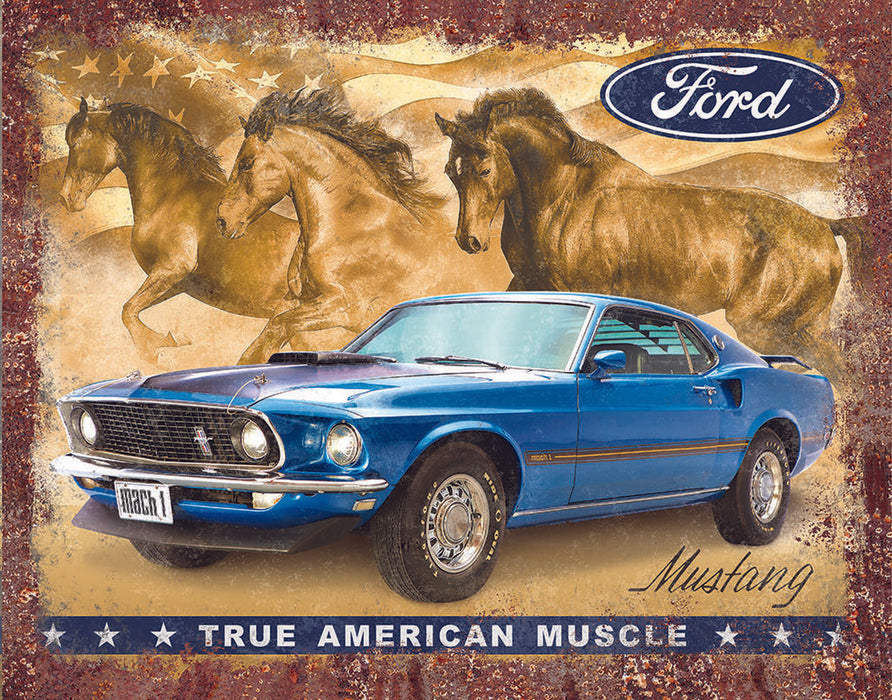 Enseigne Ford Mustang