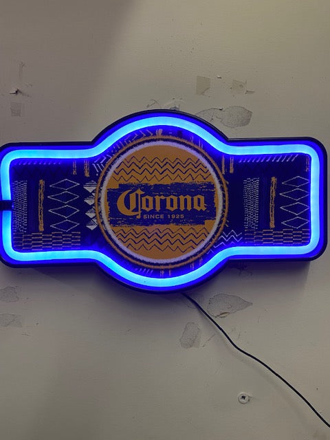 Enseigne Corona illuminée (LED)